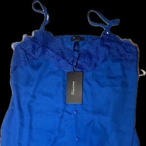SHINESTAR COLLECTION, Blue Top, Women's Size XL